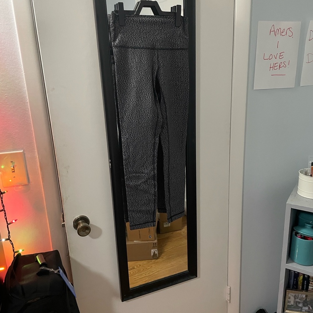 lululemon athletica Black Patterned Leggings